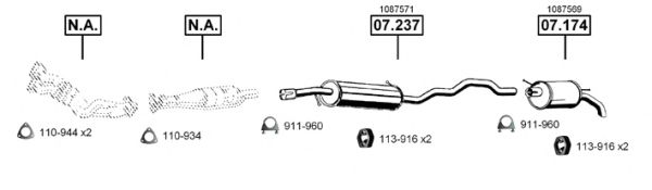 Exhaust System FO073140