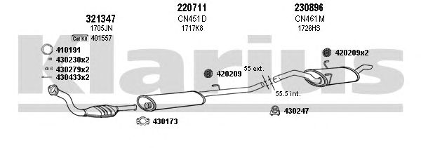 Exhaust System 180536E