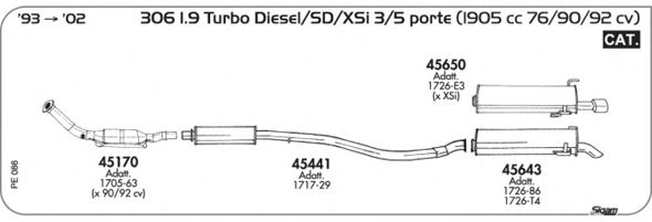 Exhaust System PE086