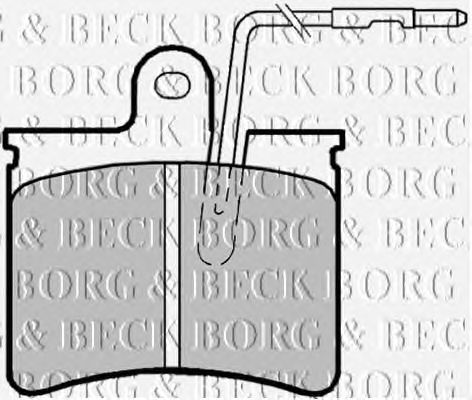 Kit de plaquettes de frein, frein à disque BBP1169