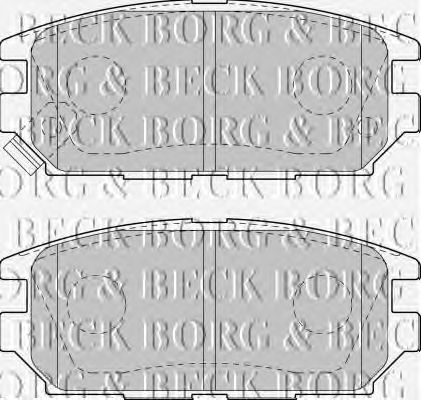 Комплект тормозных колодок, дисковый тормоз BBP1489