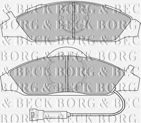 Комплект тормозных колодок, дисковый тормоз BBP1633