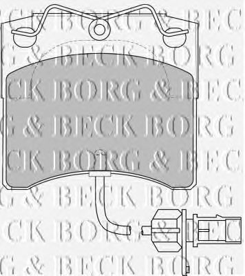 Комплект тормозных колодок, дисковый тормоз BBP1702