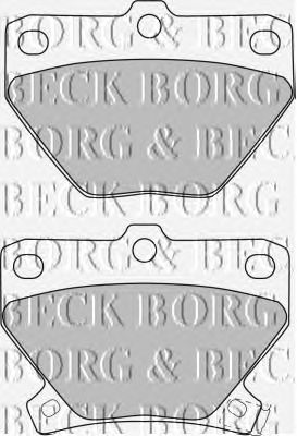 Комплект тормозных колодок, дисковый тормоз BBP1712