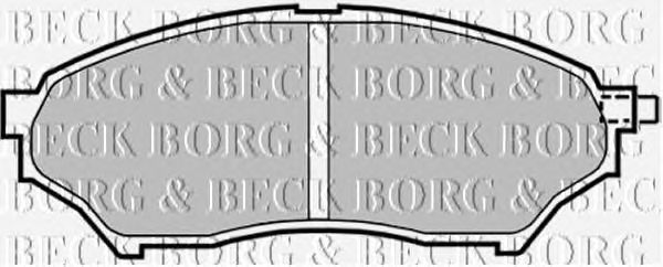 Комплект тормозных колодок, дисковый тормоз BBP1759