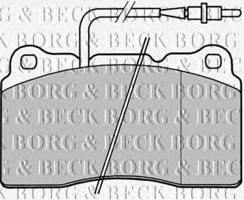 Kit de plaquettes de frein, frein à disque BBP1829