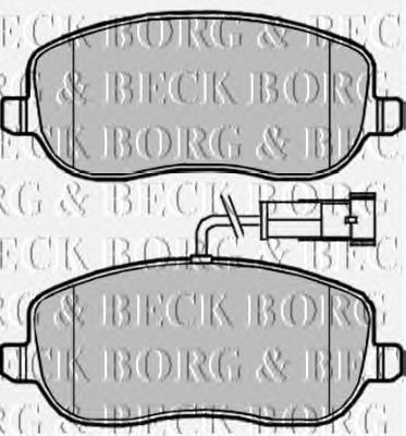 Комплект тормозных колодок, дисковый тормоз BBP1954