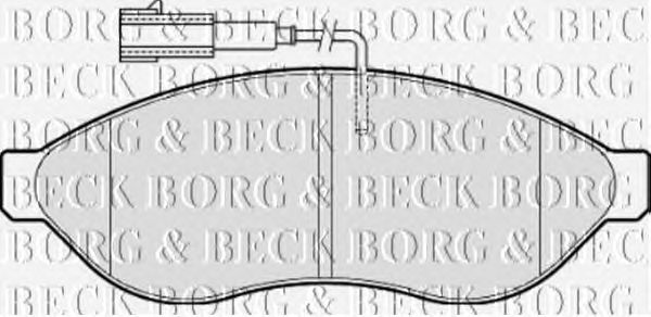 Комплект тормозных колодок, дисковый тормоз BBP2001