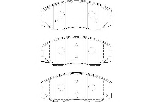 Комплект тормозных колодок, дисковый тормоз WBP24510A