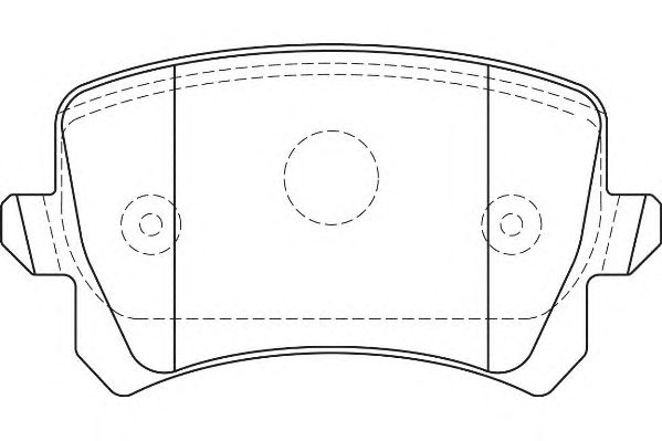 Комплект тормозных колодок, дисковый тормоз WBP24483B