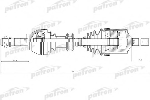 Albero motore/Semiasse PDS0082