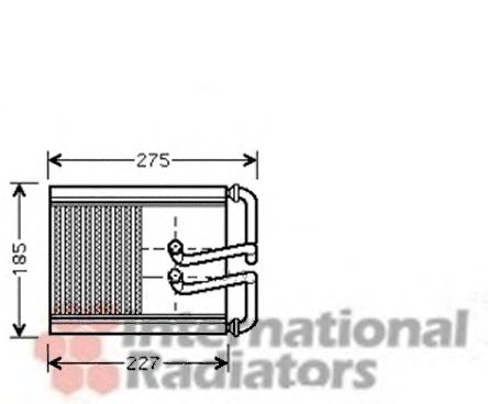 Permutador de calor, aquecimento do habitáculo 82006169