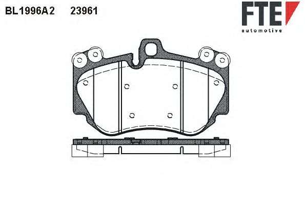 Brake Pad Set, disc brake BL1996A2