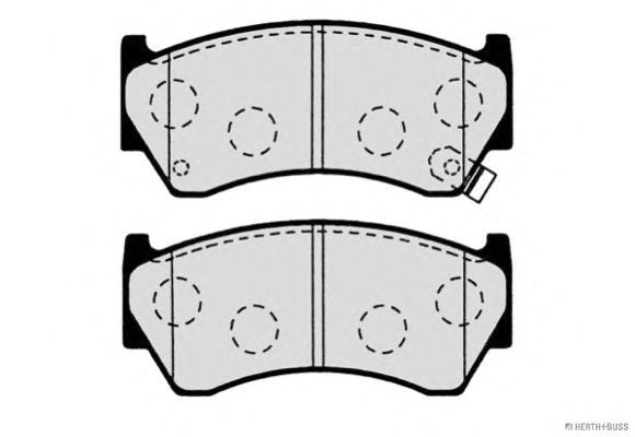 Комплект тормозных колодок, дисковый тормоз J3601062