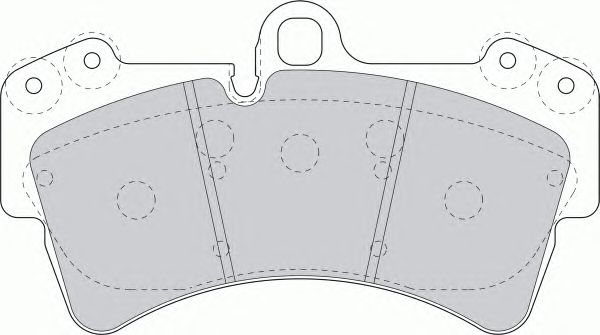 Brake Pad Set, disc brake FDB1626