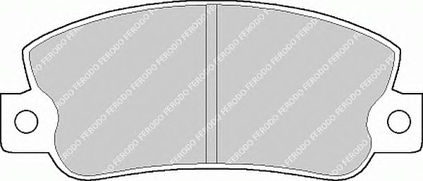 Комплект тормозных колодок, дисковый тормоз FDB456