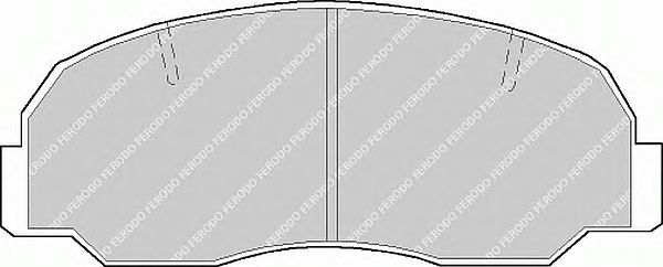 Комплект тормозных колодок, дисковый тормоз FDB532