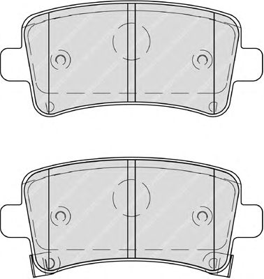 Комплект тормозных колодок, дисковый тормоз FDB4209
