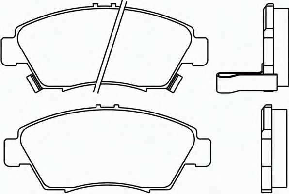 Комплект тормозных колодок, дисковый тормоз P 28 024