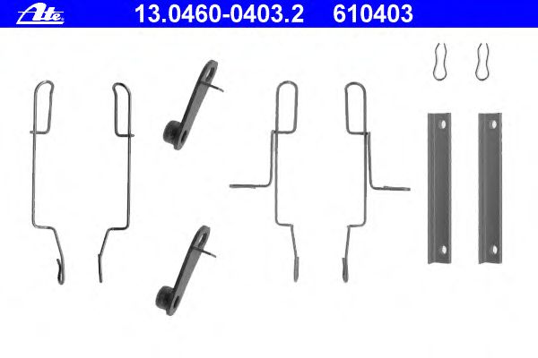 Accessory Kit, disc brake pads 13.0460-0403.2