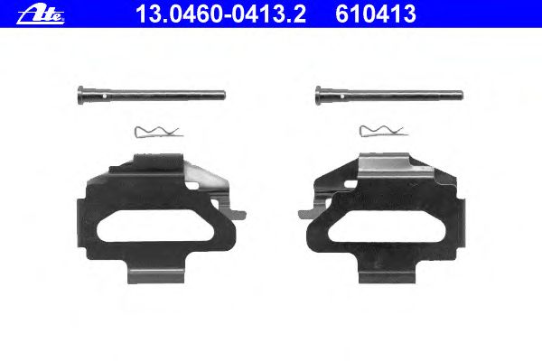 Accessory Kit, disc brake pads 13.0460-0413.2