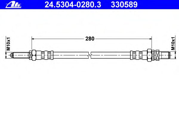 Tubo flexível de travão 24.5304-0280.3