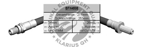 Тормозной шланг BFH4508
