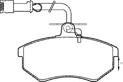 Комплект тормозных колодок, дисковый тормоз BP399