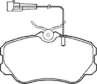 Комплект тормозных колодок, дисковый тормоз BP543