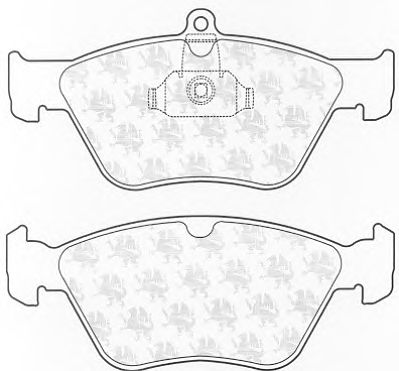 Комплект тормозных колодок, дисковый тормоз BP793