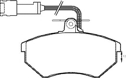 Комплект тормозных колодок, дисковый тормоз BP1157