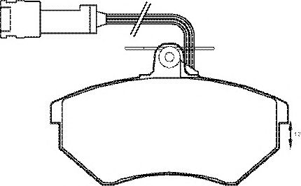 Комплект тормозных колодок, дисковый тормоз BP1159