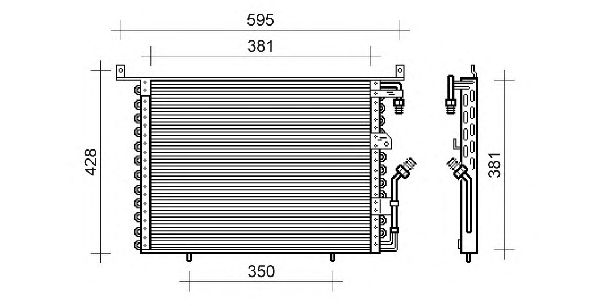 Condensador, ar condicionado QCN117