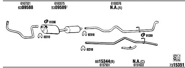 Exhaust System FO80558