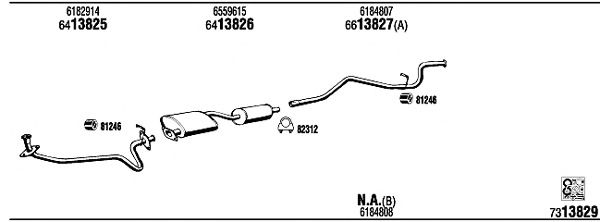 Exhaust System FO80634