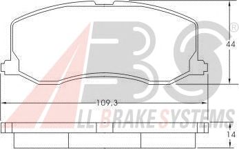 Brake Pad Set, disc brake 37017