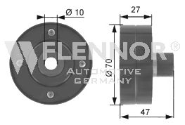 Deflection/Guide Pulley, v-ribbed belt FU25911
