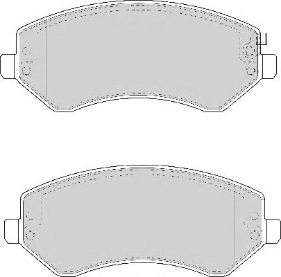 Комплект тормозных колодок, дисковый тормоз FD7038A
