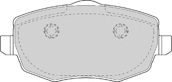 Комплект тормозных колодок, дисковый тормоз FD7045A
