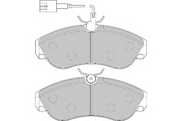 Комплект тормозных колодок, дисковый тормоз FD6890N