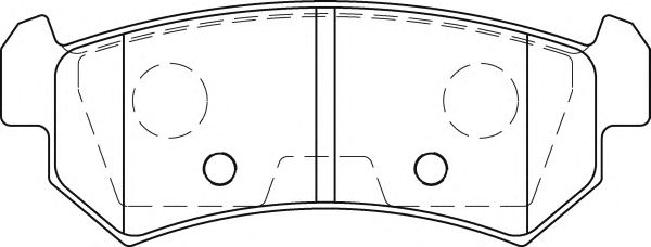 Комплект тормозных колодок, дисковый тормоз FD7254A