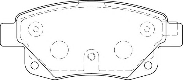 Комплект тормозных колодок, дисковый тормоз FD7273V