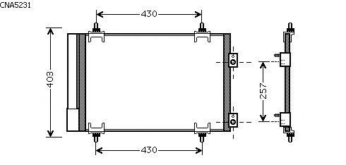 Condenseur, climatisation CNA5231