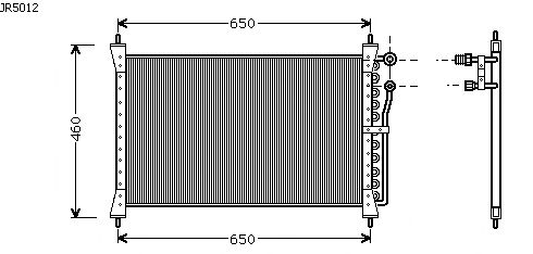 Condensador, ar condicionado JR5012