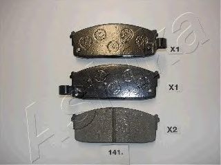 Комплект тормозных колодок, дисковый тормоз 50-01-141