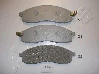 Комплект тормозных колодок, дисковый тормоз 50-01-192