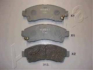 Brake Pad Set, disc brake 50-03-312
