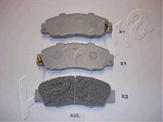 Комплект тормозных колодок, дисковый тормоз 50-04-432