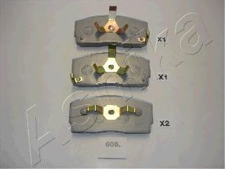 Комплект тормозных колодок, дисковый тормоз 50-06-606