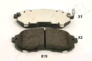 Комплект тормозных колодок, дисковый тормоз 50-08-819